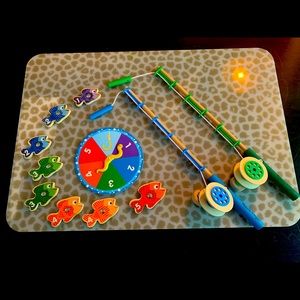 Melissa and Doug fishing game missing two pieces